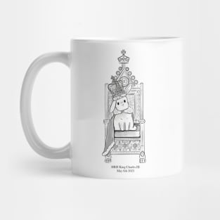 King Charles coronation bunny clothing Mug